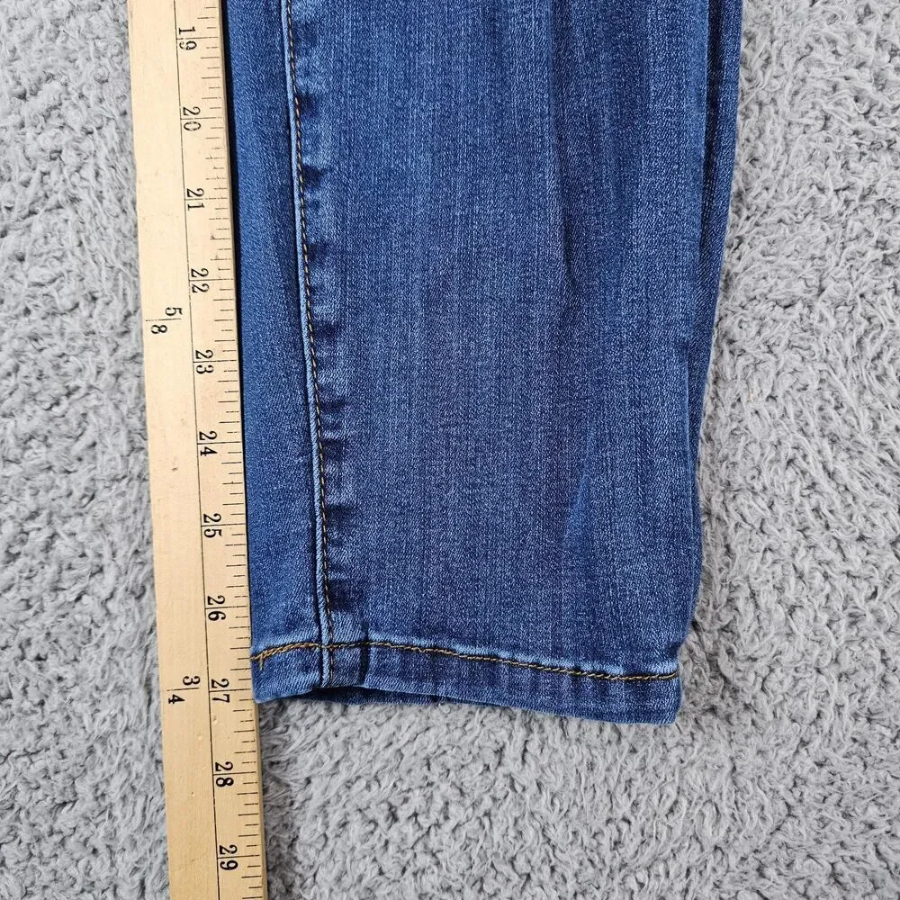 Judy Blue Jeans Women 5/27 Boyfriend Fit Mid Rise Pull On Legging Stretch 88369